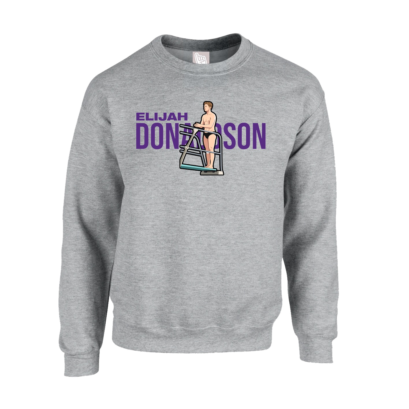 Fleece Crew — Player Name in Grey