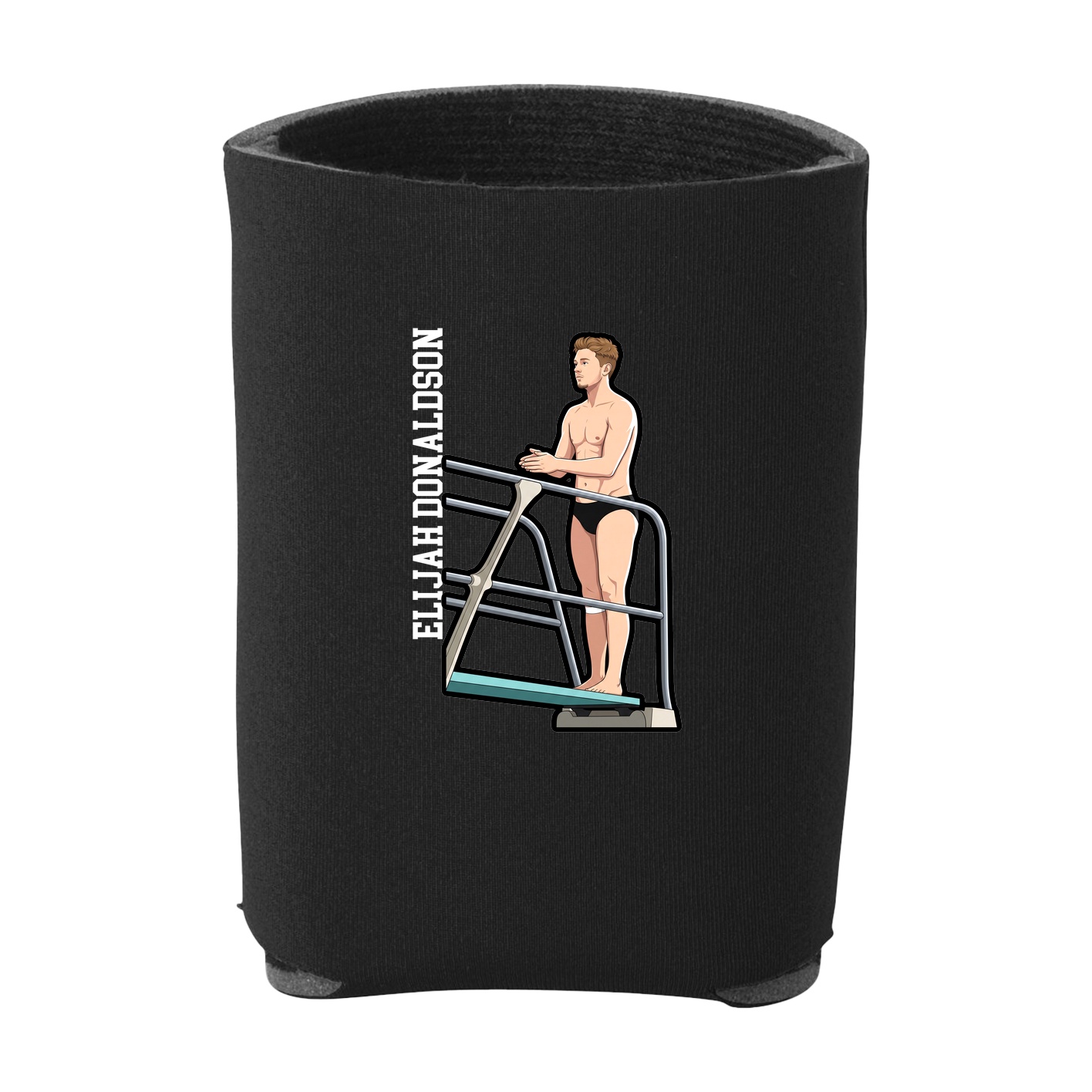 Can Holder — Name Vertical in Black