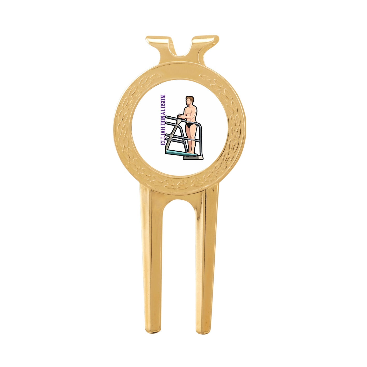 Divot Tool with Ball Marker — Name Vertical in Classic