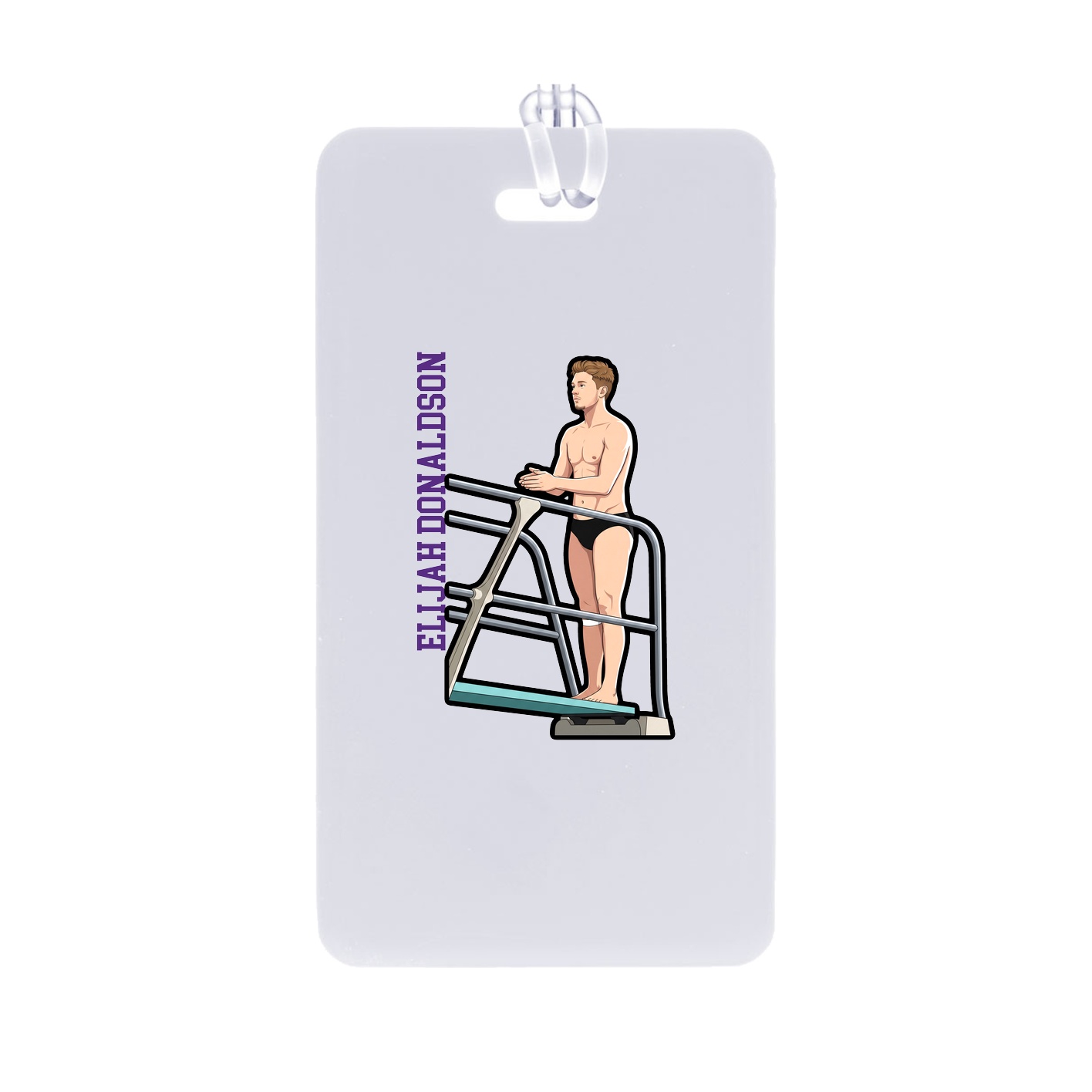 Bag Tag — Name Vertical in Classic