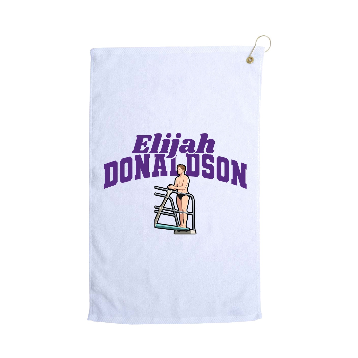 Golf Towel — Signature Arch in White