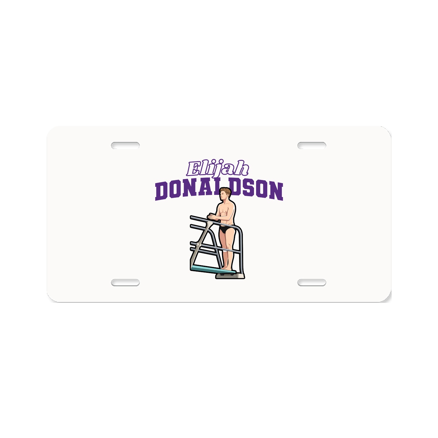 License Plate — Name Arch in Classic
