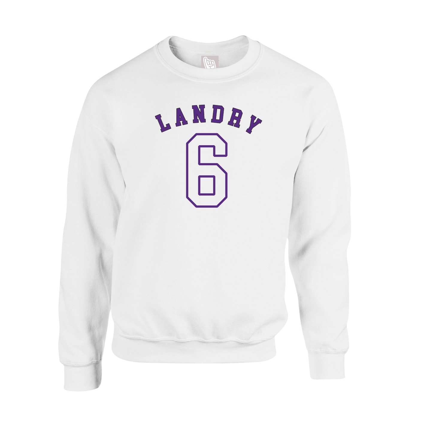 Fleece Crew — Shirsey Arch in White