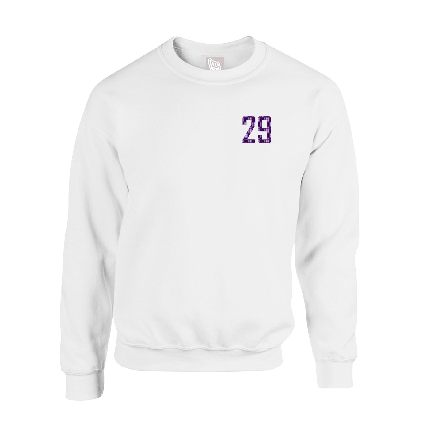 Fleece Crew — Front Shirsy in White