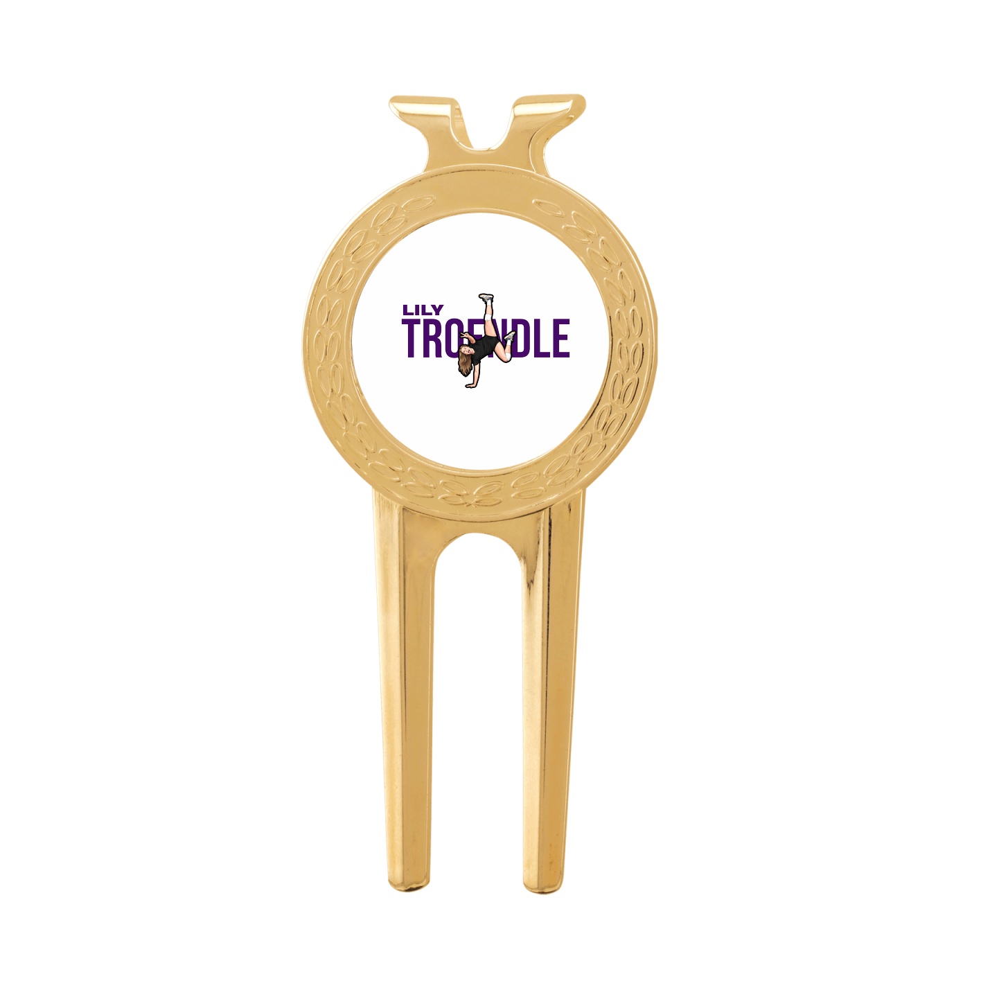 Divot Tool with Ball Marker — Player Name in Classic