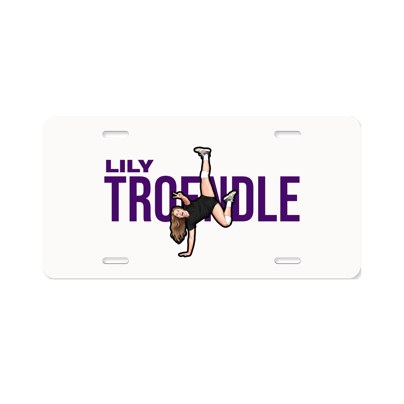License Plate — Player Name in Classic