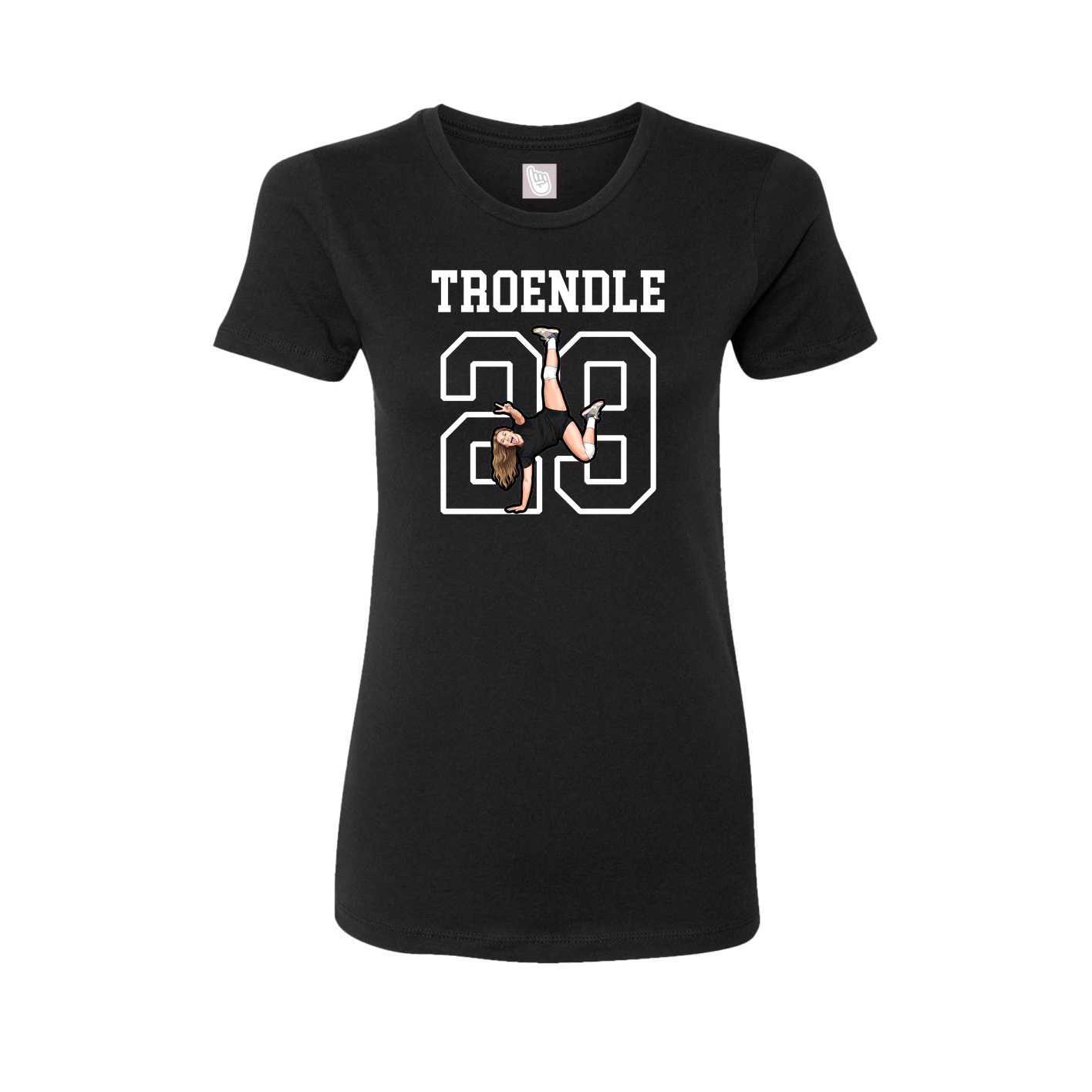 Fitted Women's Tee — Shirsey in Black