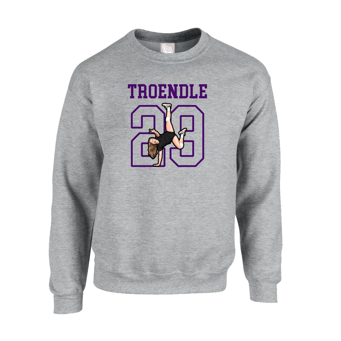 Fleece Crew — Shirsey in Grey