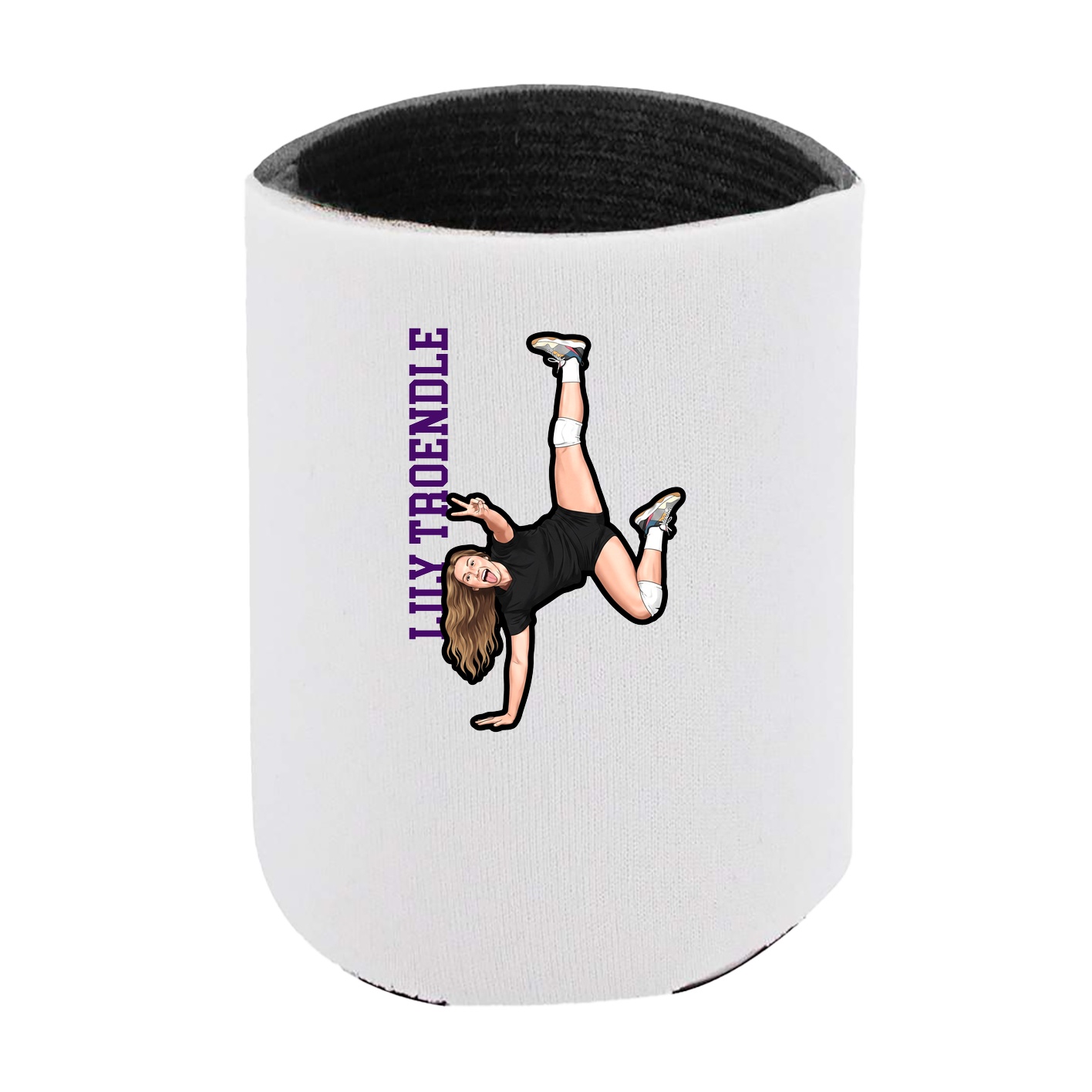 Can Holder — Name Vertical in White