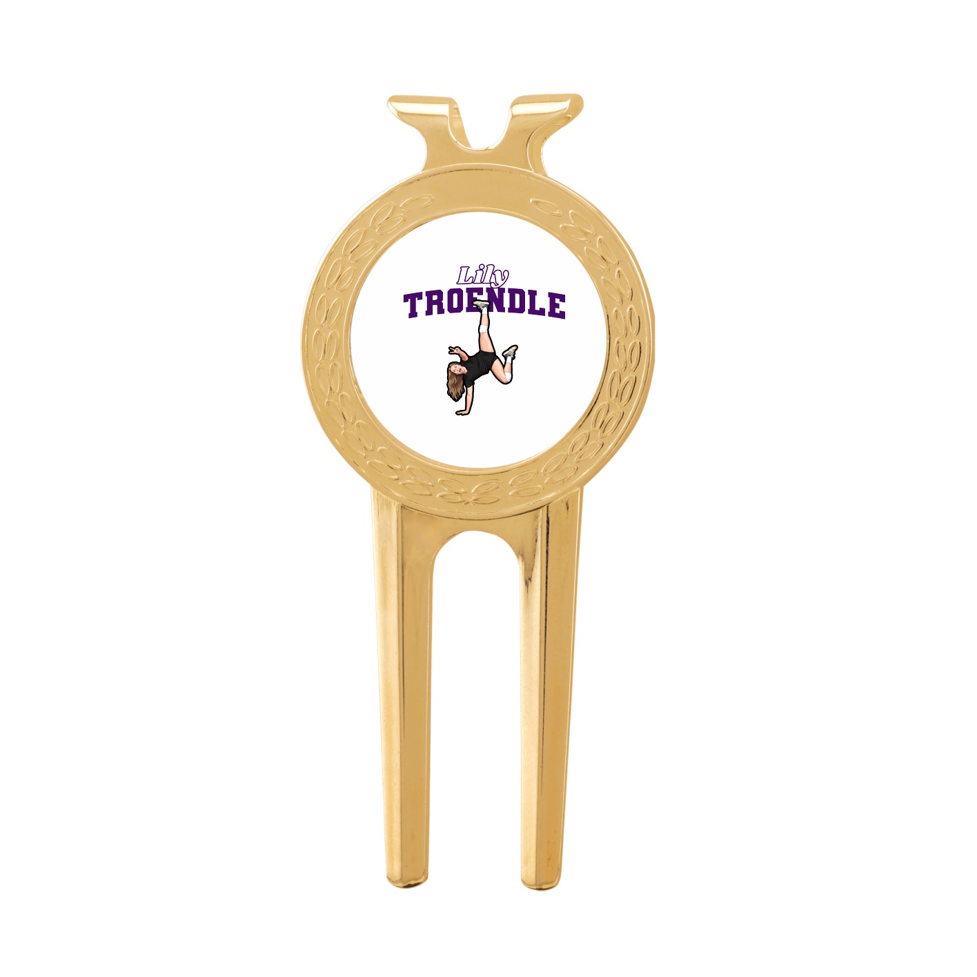 Divot Tool with Ball Marker — Name Arch in Classic