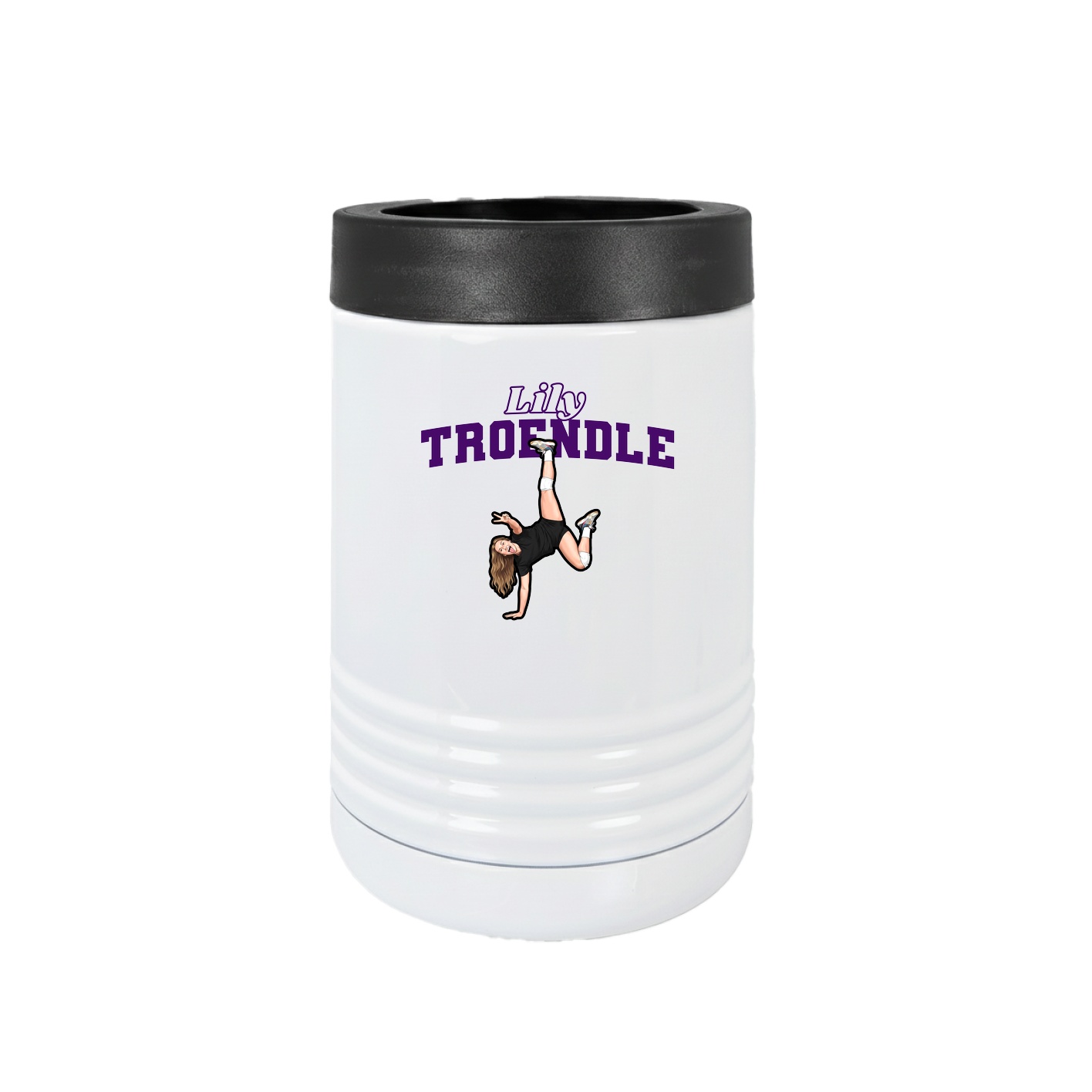 Beverage Holder — Name Arch in White