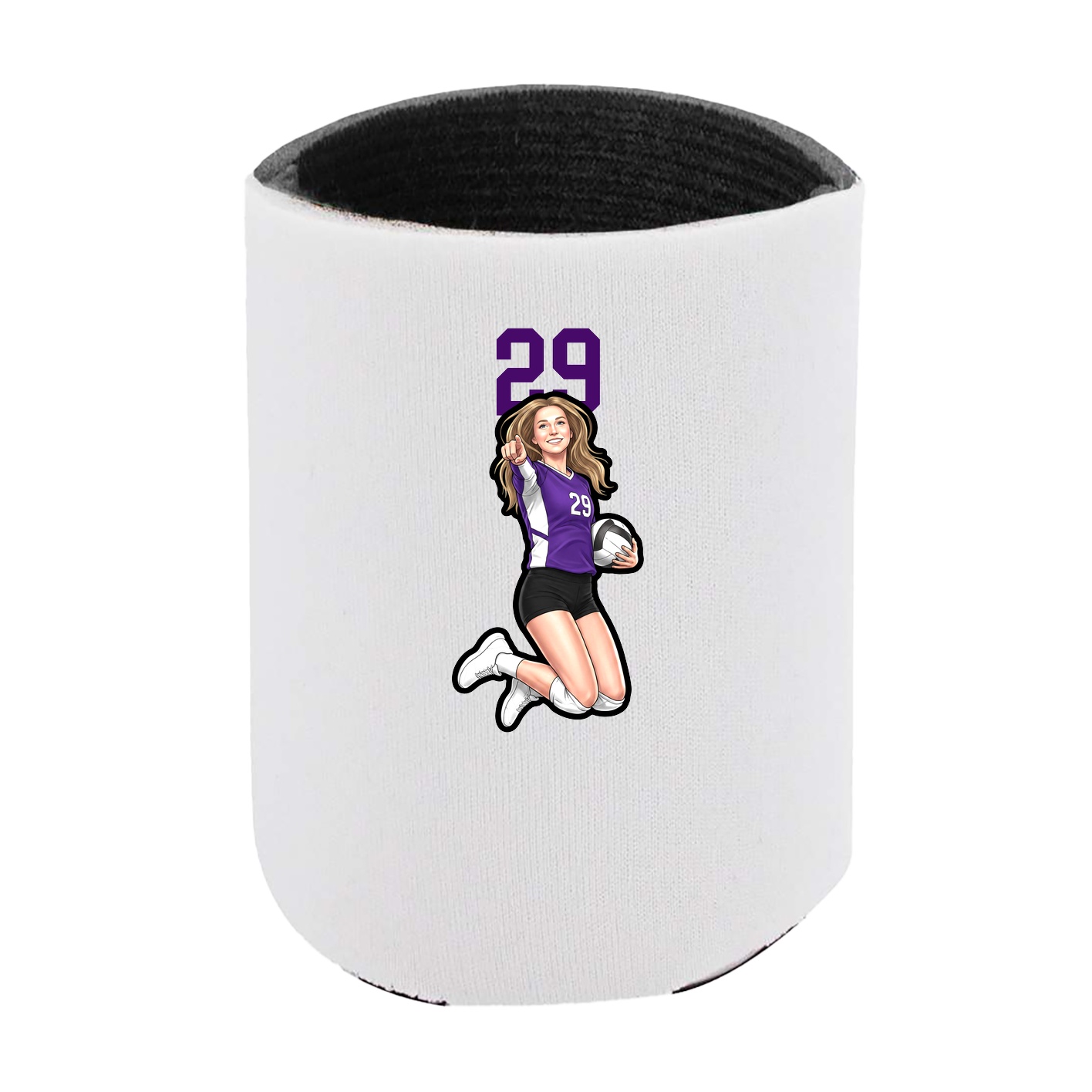Can Holder — Number Top in White