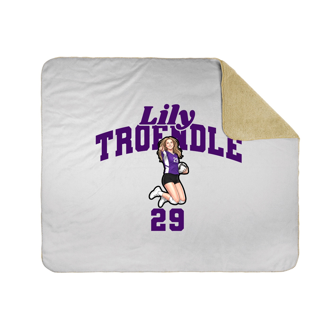 Throw Blanket — Signature Arch in White