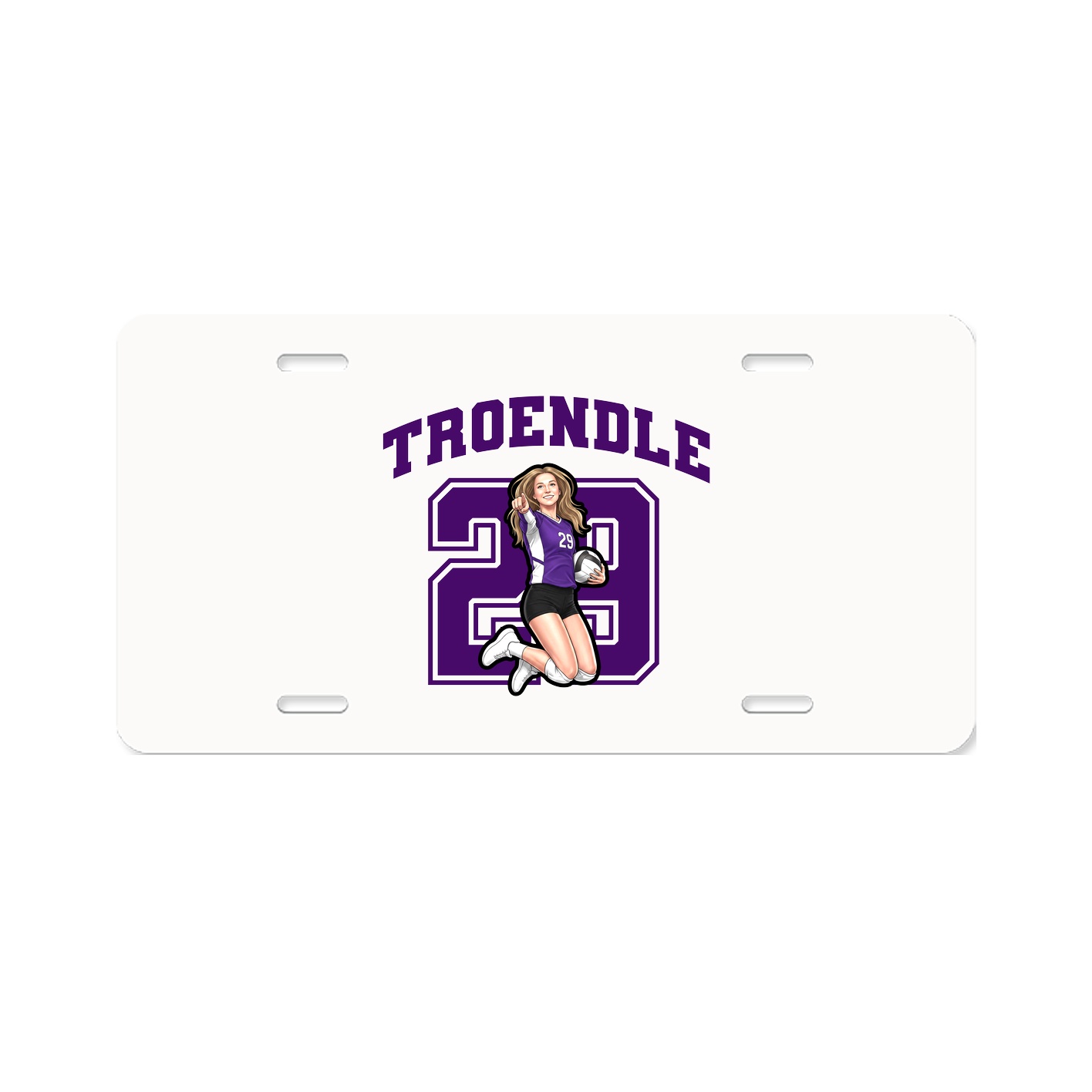 License Plate — Number in Classic