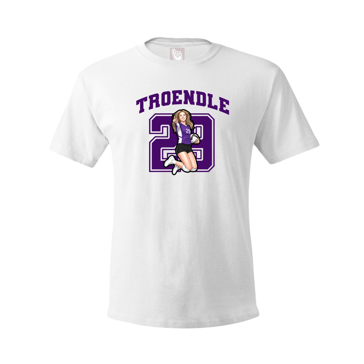 Tee — Number in White