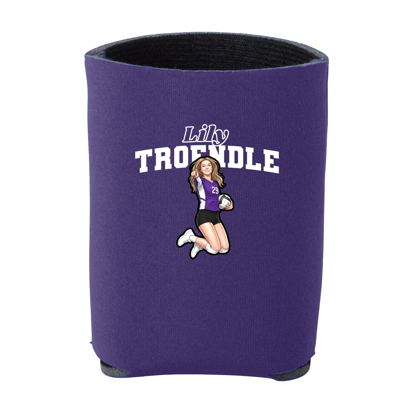 Can Holder — Name Arch in Purple
