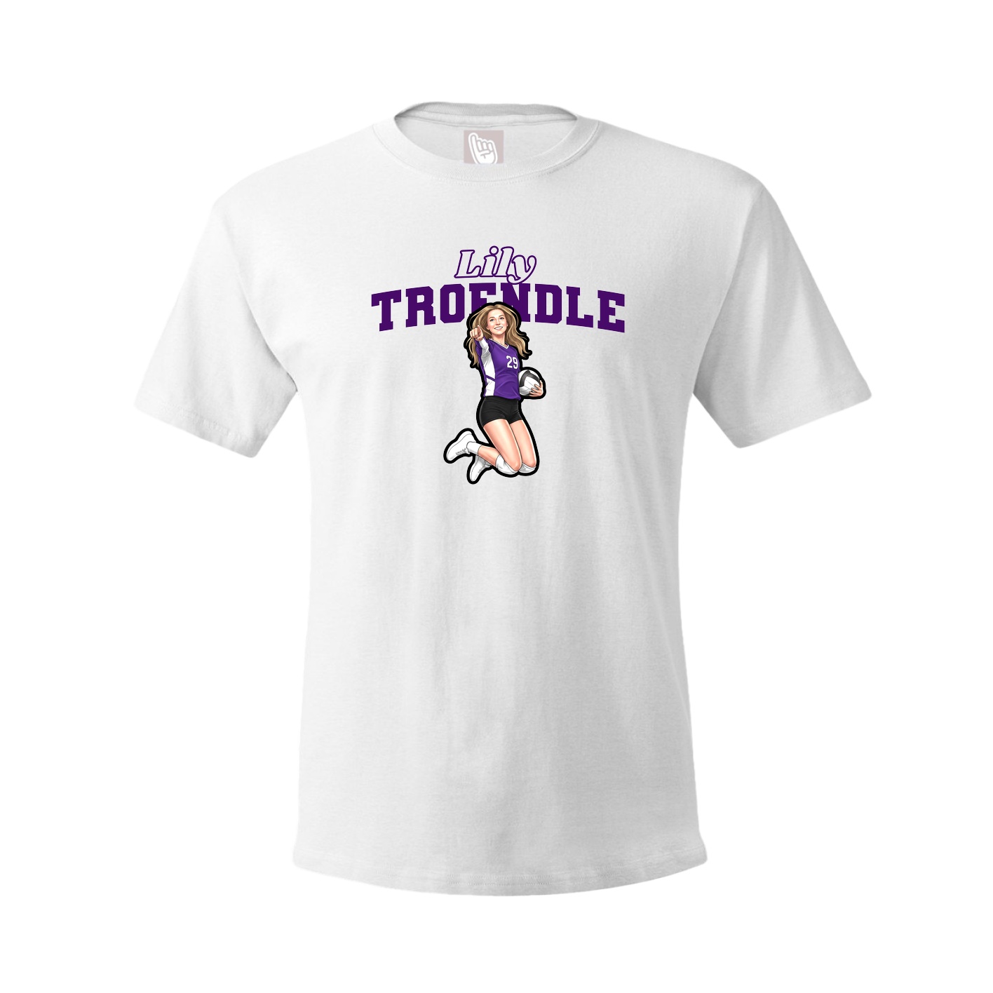 Tee — Name Arch in White