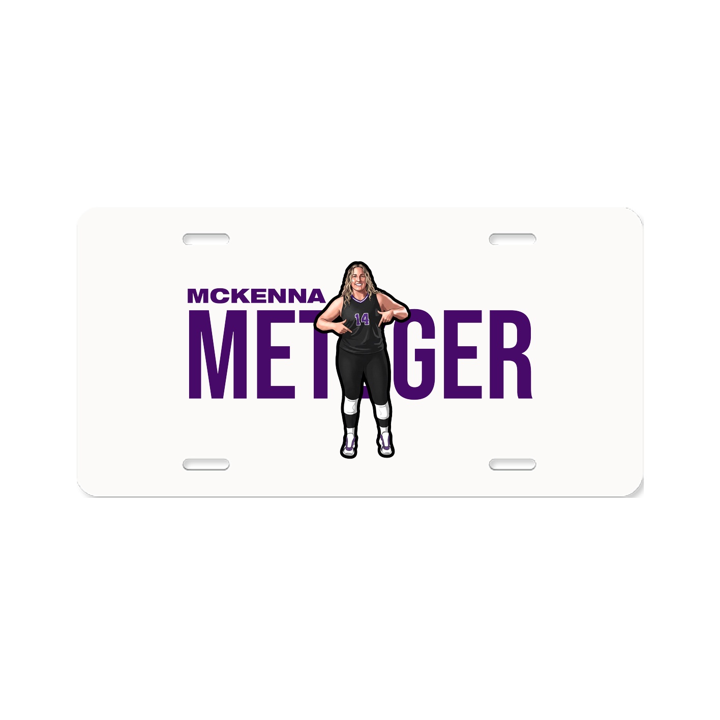 License Plate — Player Name in Classic