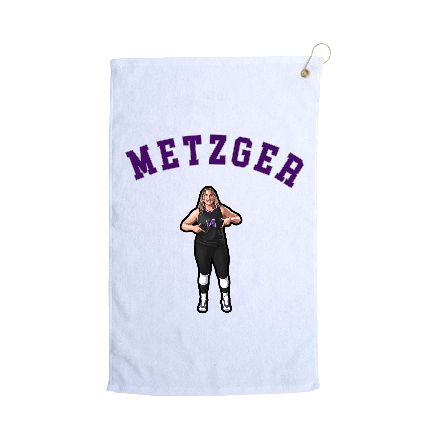 Golf Towel — Shirsey Arch in White