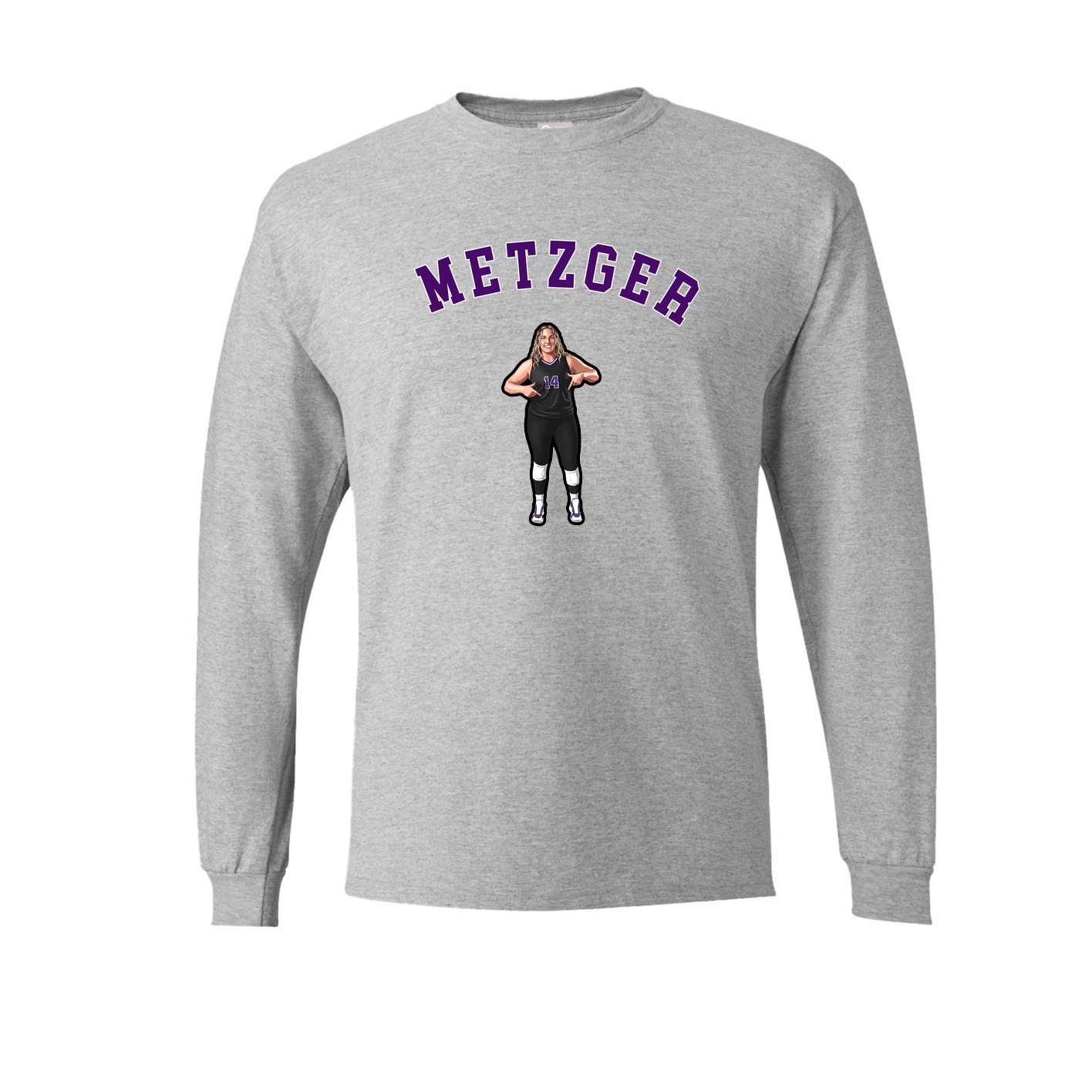 Long Sleeve Tee — Shirsey Arch in Grey