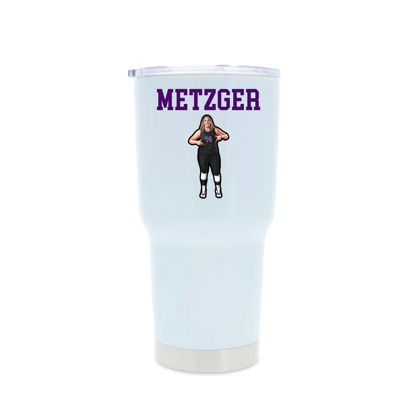30oz Stainless Steel Tumbler — Shirsey in White
