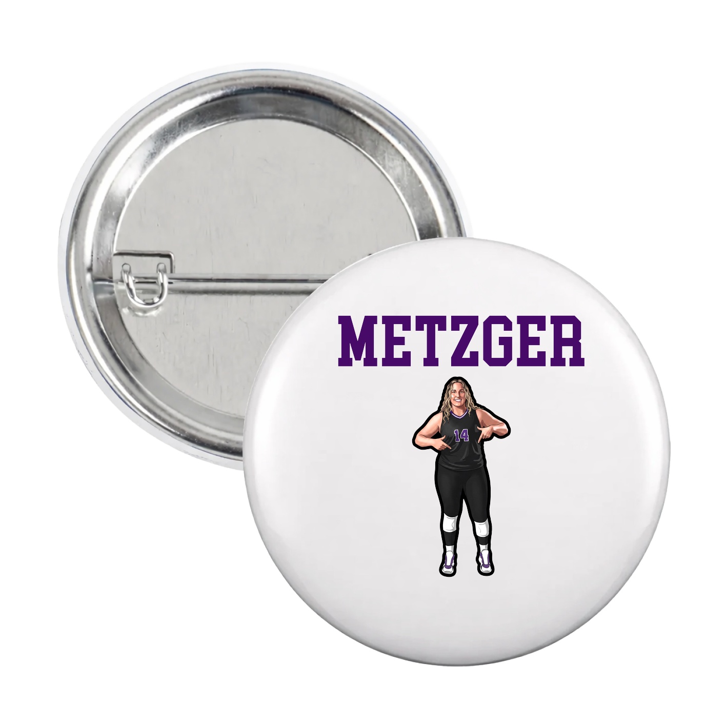 Game Day Button — Shirsey in White