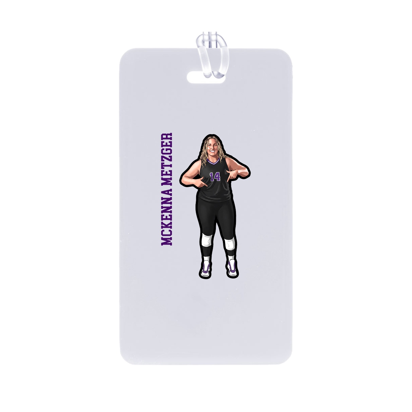 Bag Tag — Name Vertical in Classic