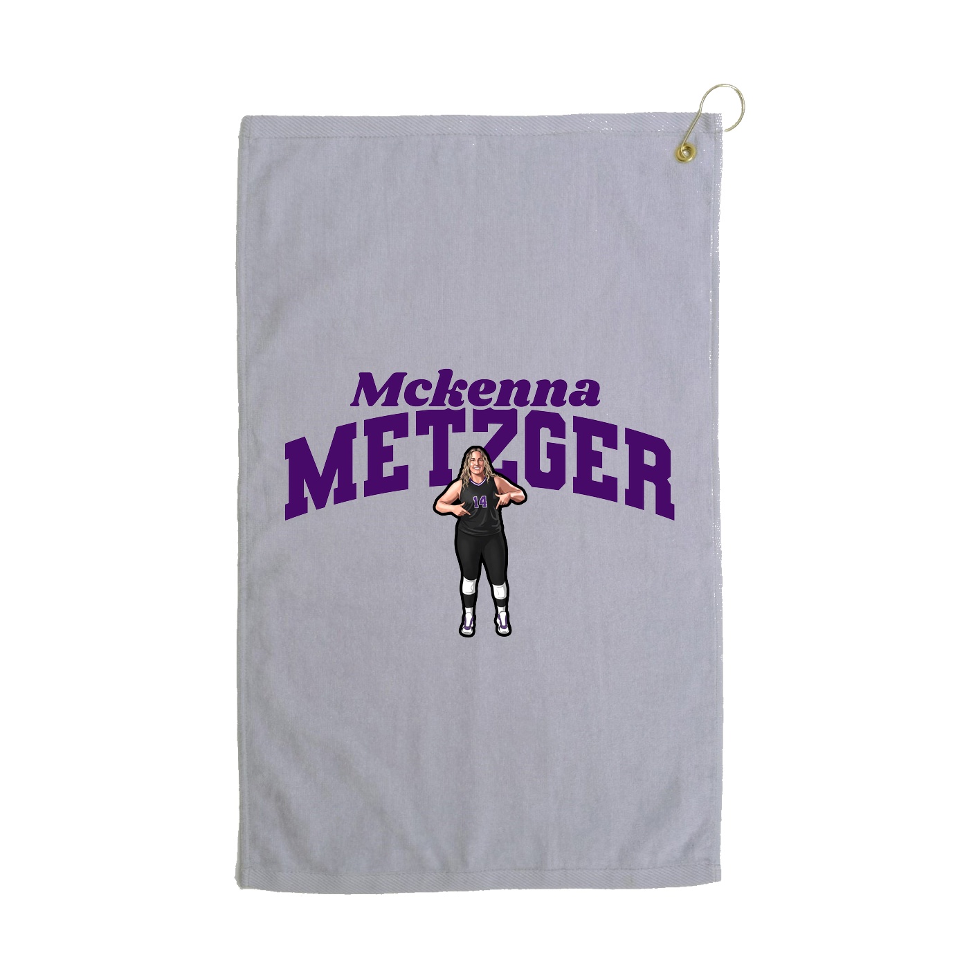 Golf Towel — Signature Arch in Grey