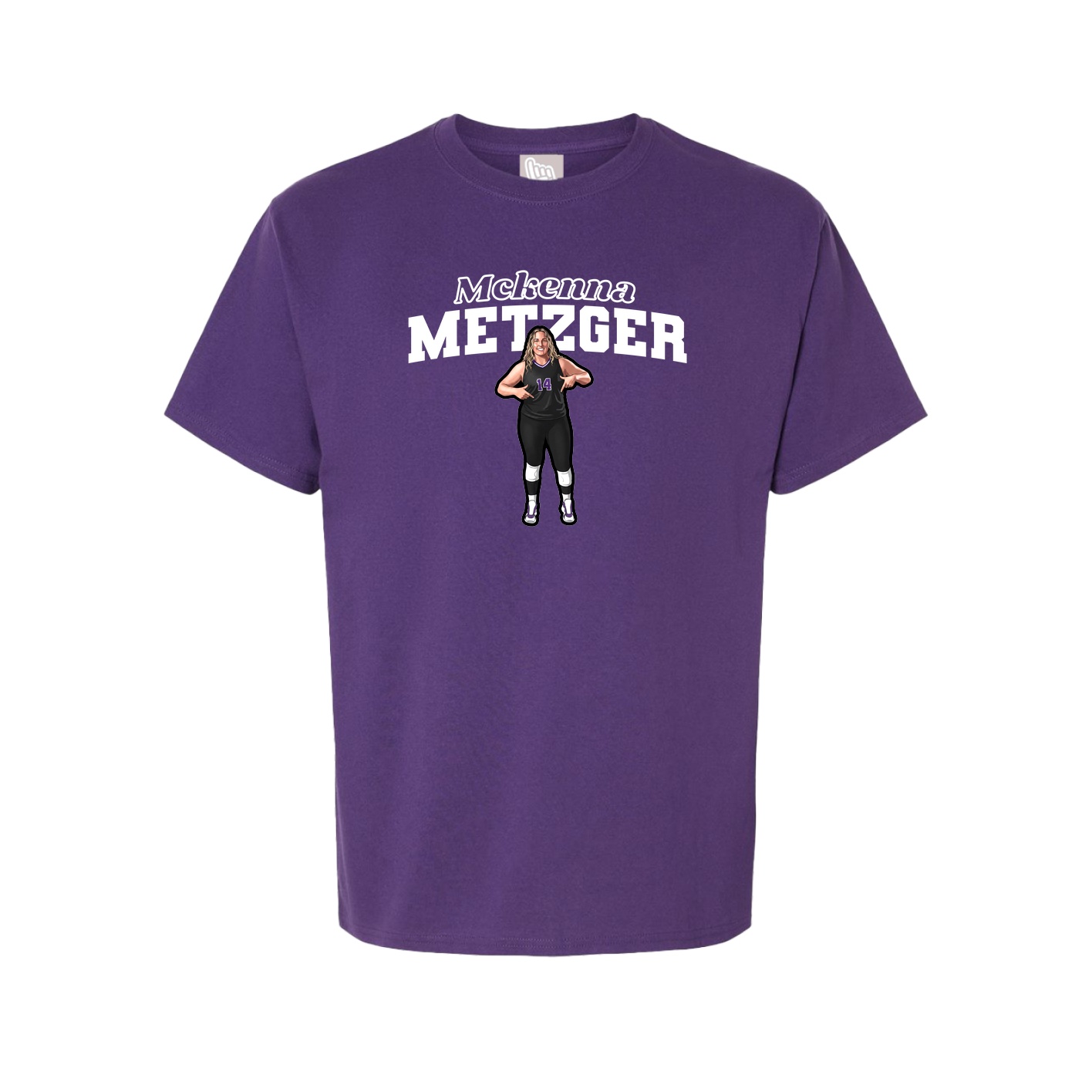 Youth Tee — Name Arch in Purple