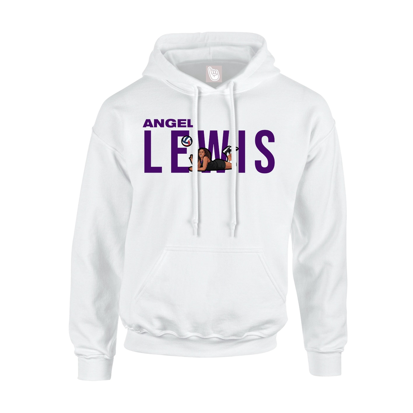 Hoodie — Player Name in White