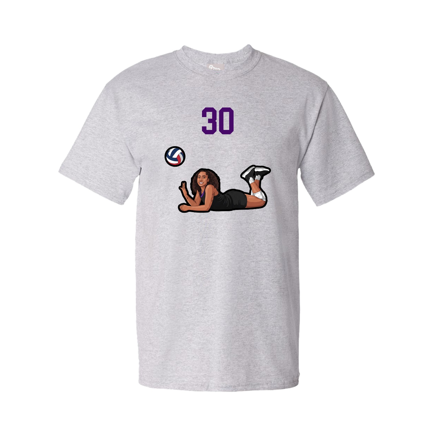 Tee — Number Top in Grey