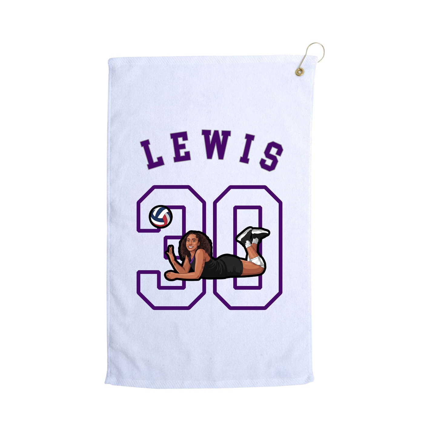 Golf Towel — Shirsey Arch in White