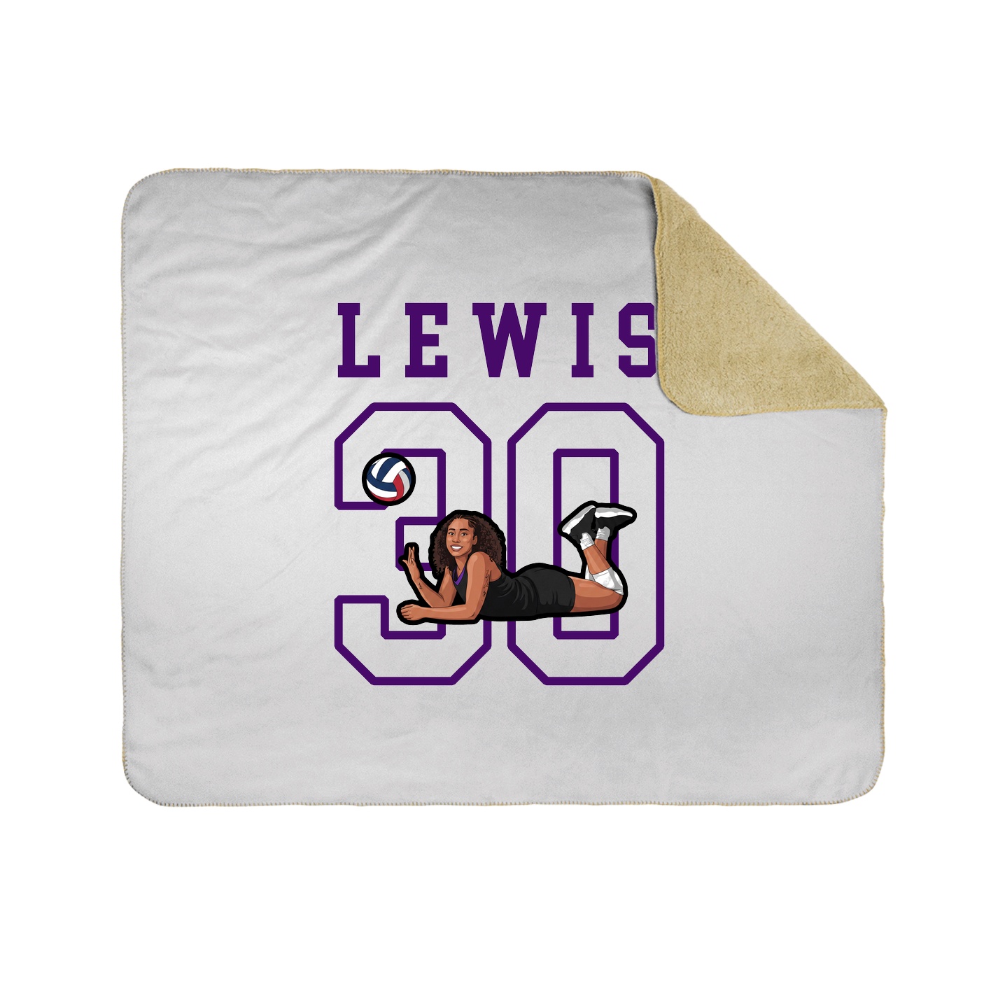 Throw Blanket — Shirsey in White