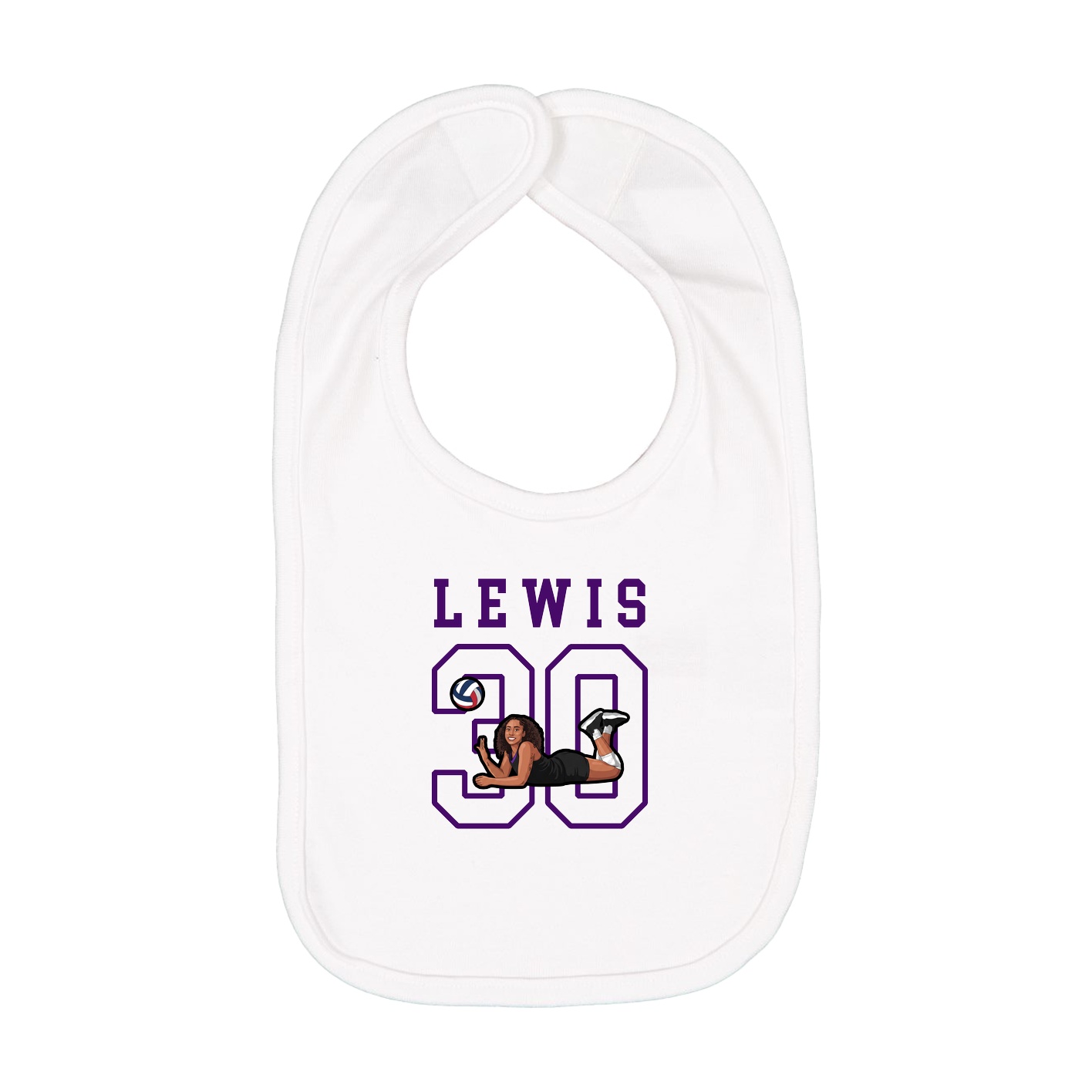 Infant Bib — Shirsey in White