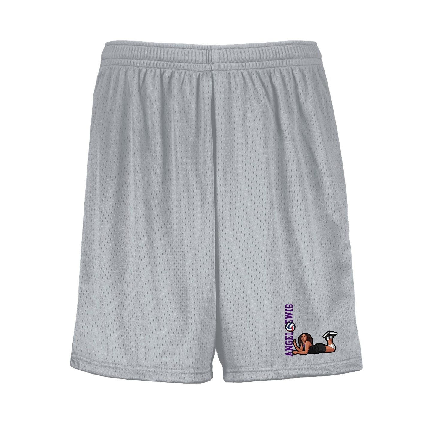 Shorts — Name Vertical in Silver