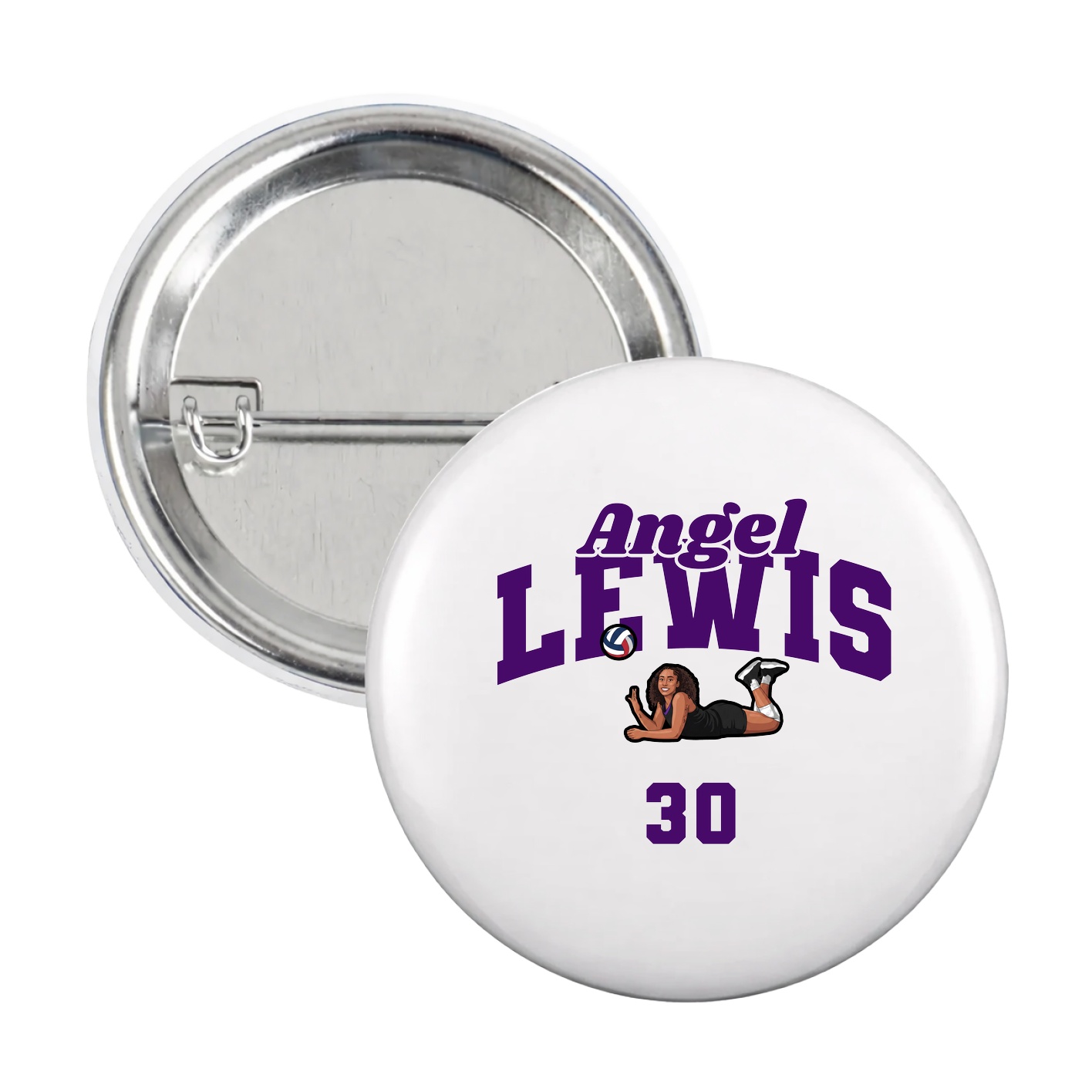 Game Day Button — Signature Arch in White