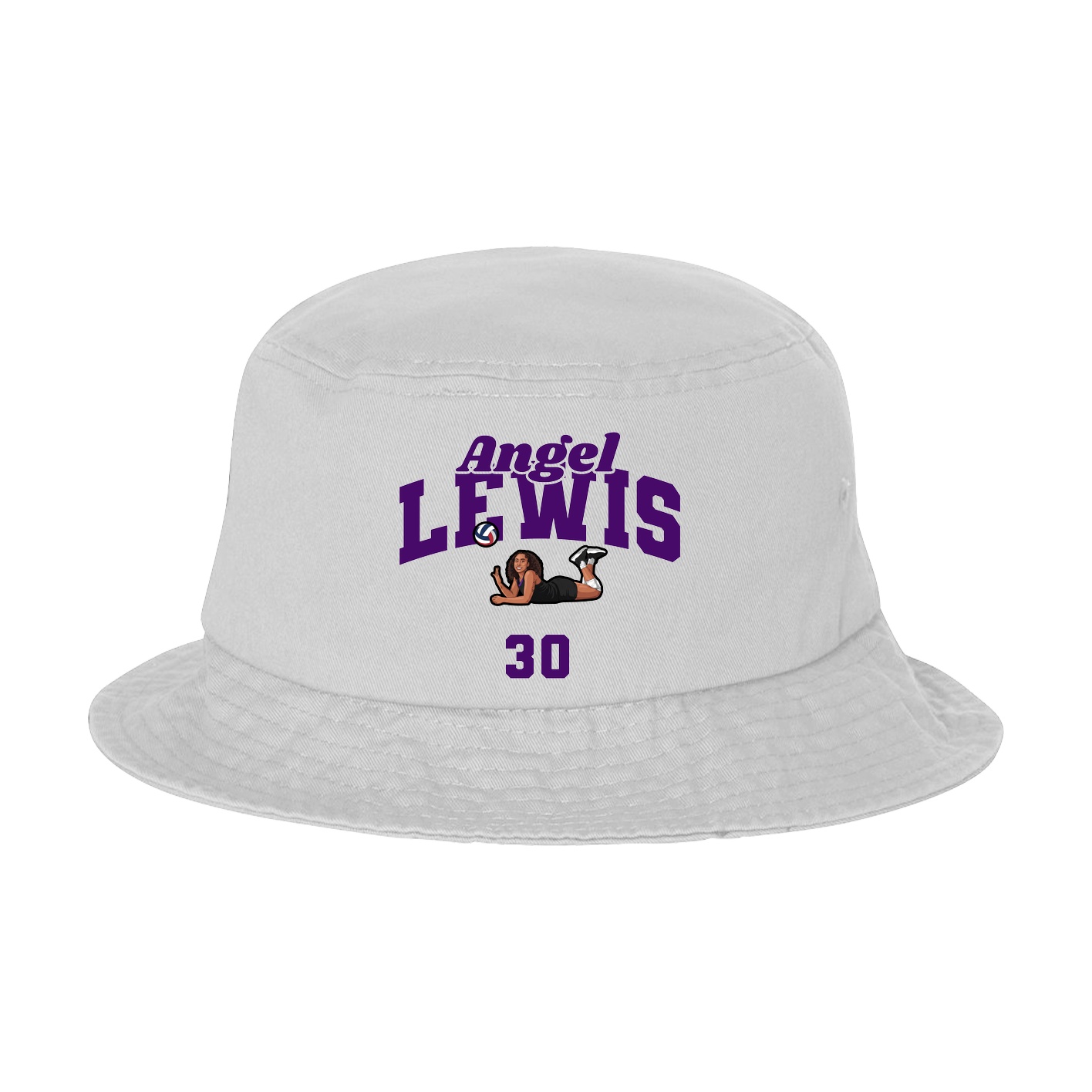 Bucket Cap — Signature Arch in White