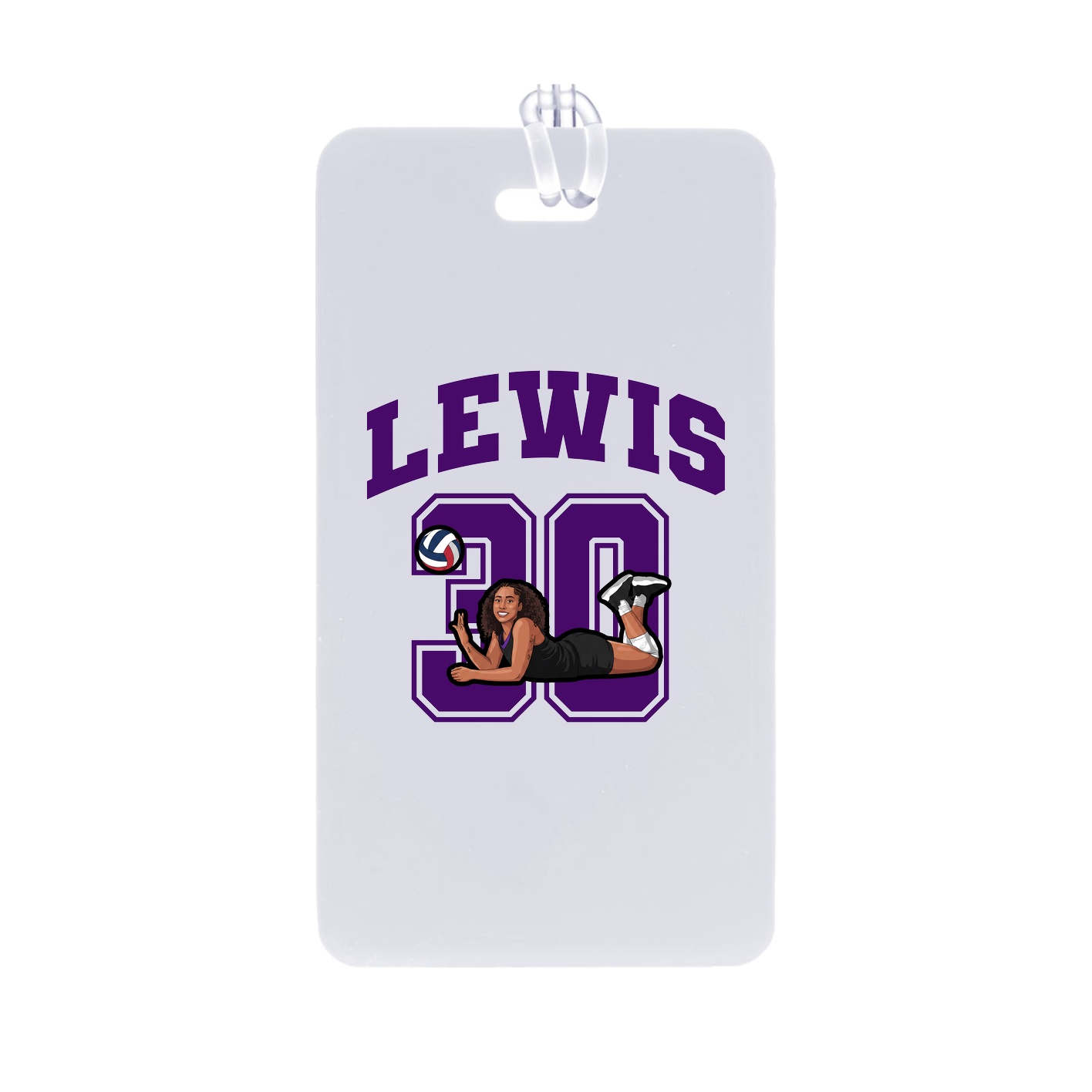 Bag Tag — Number in Classic