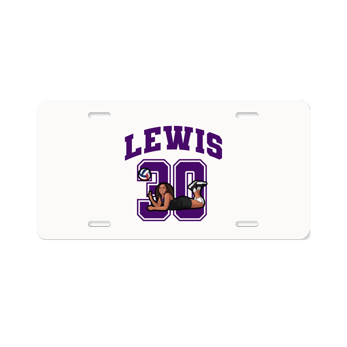 License Plate — Number in Classic