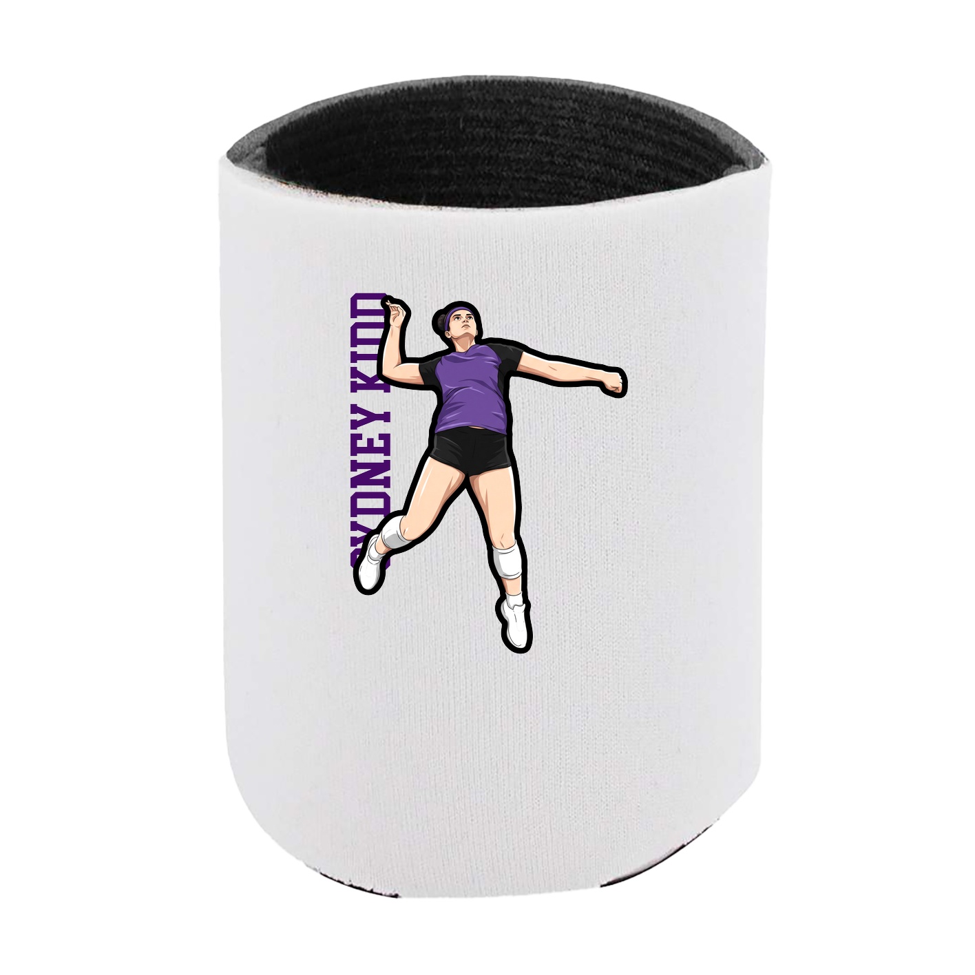 Can Holder — Name Vertical in White