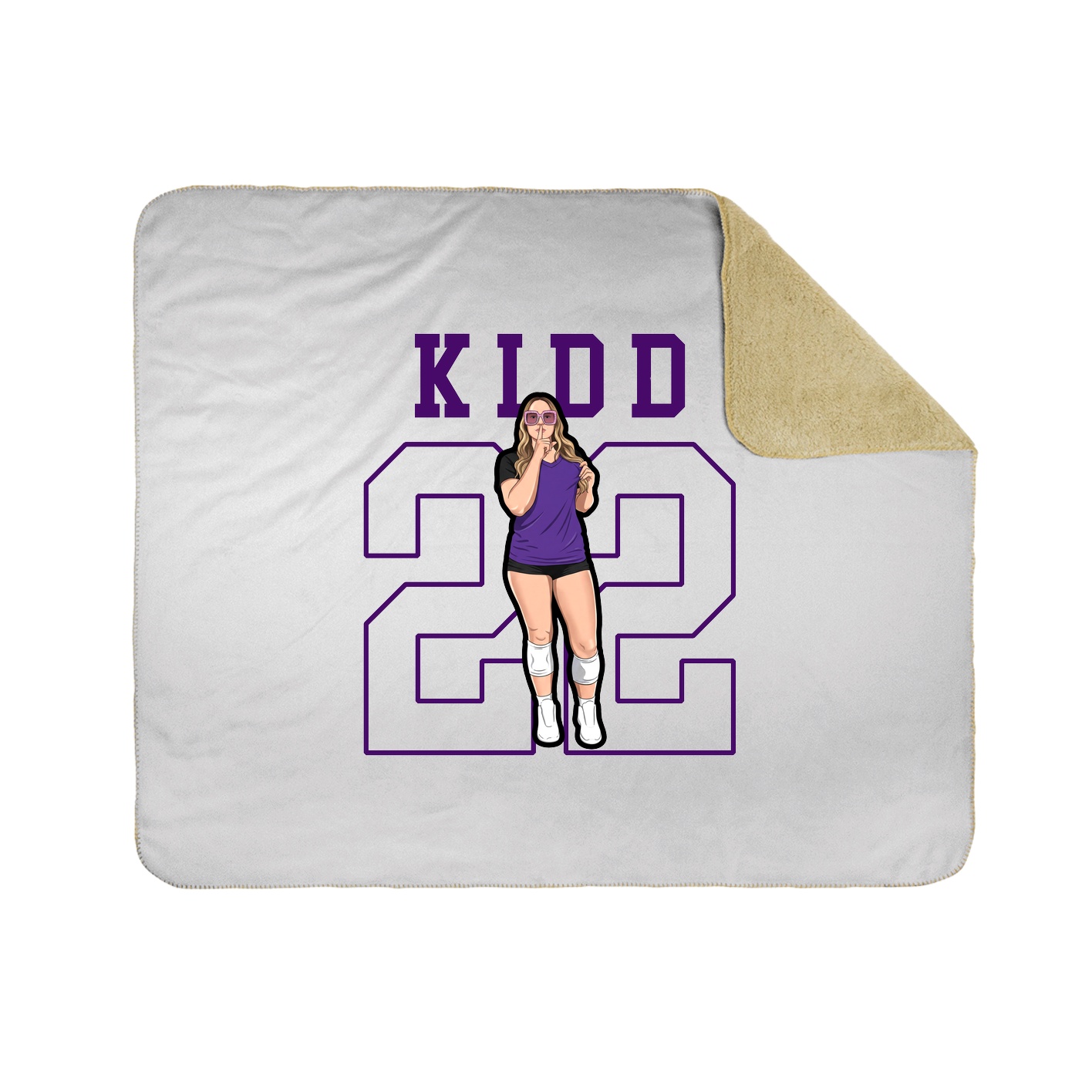 Throw Blanket — Shirsey in White