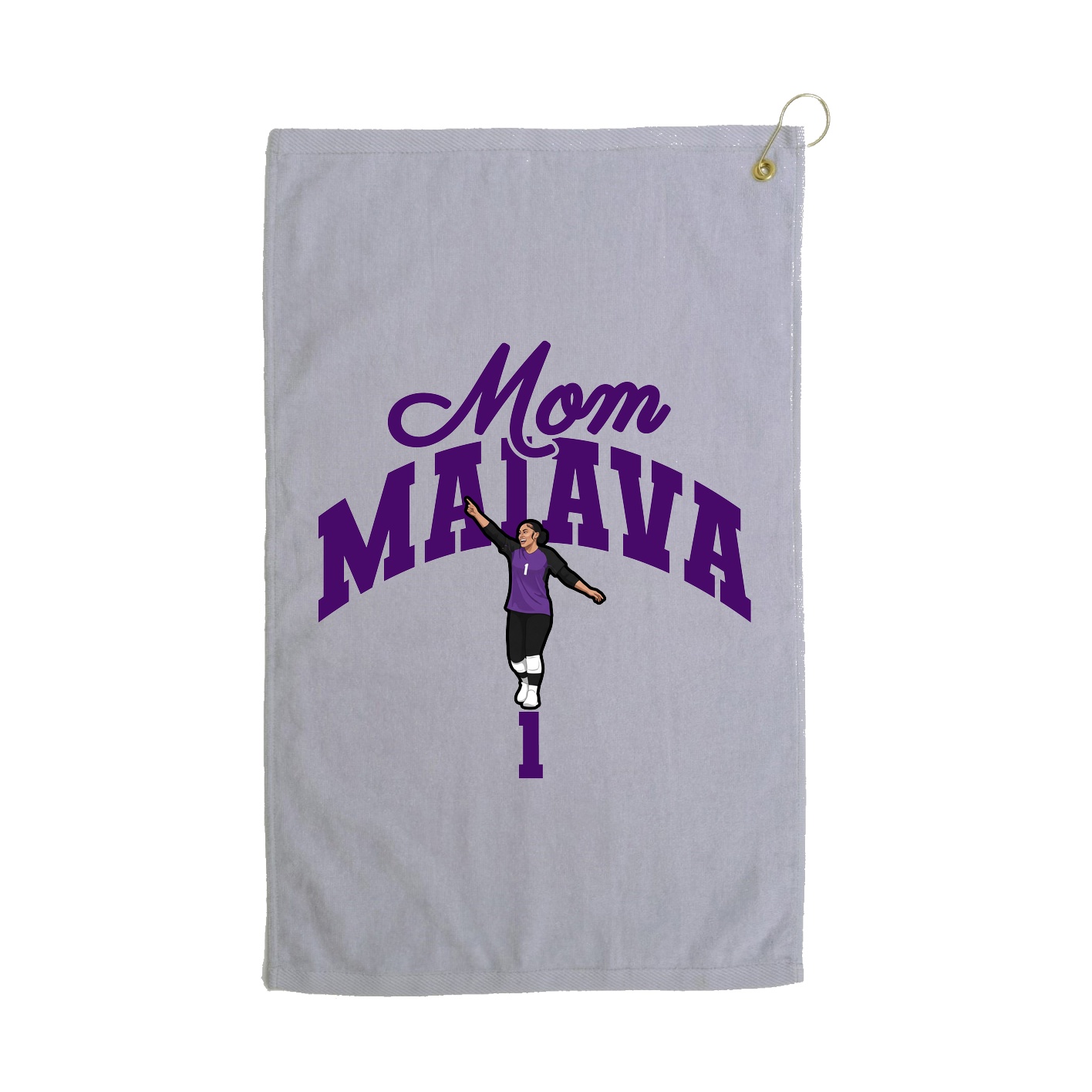 Golf Towel — Mothers Day Arch in Grey