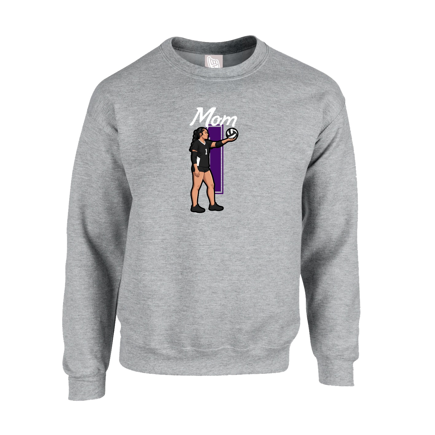 Fleece Crew — Mothers Day Shirsey in Grey