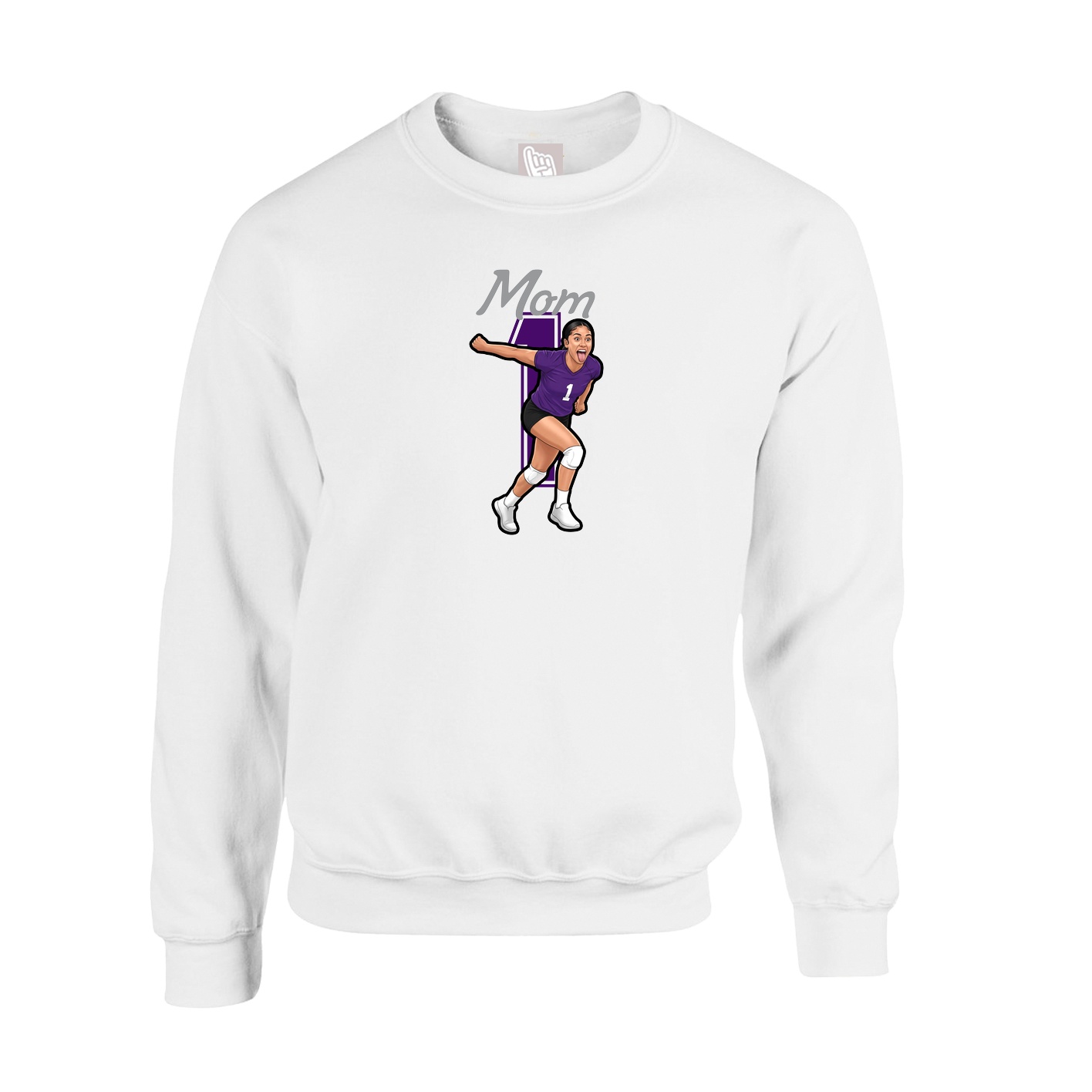 Fleece Crew — Mothers Day Shirsey in White