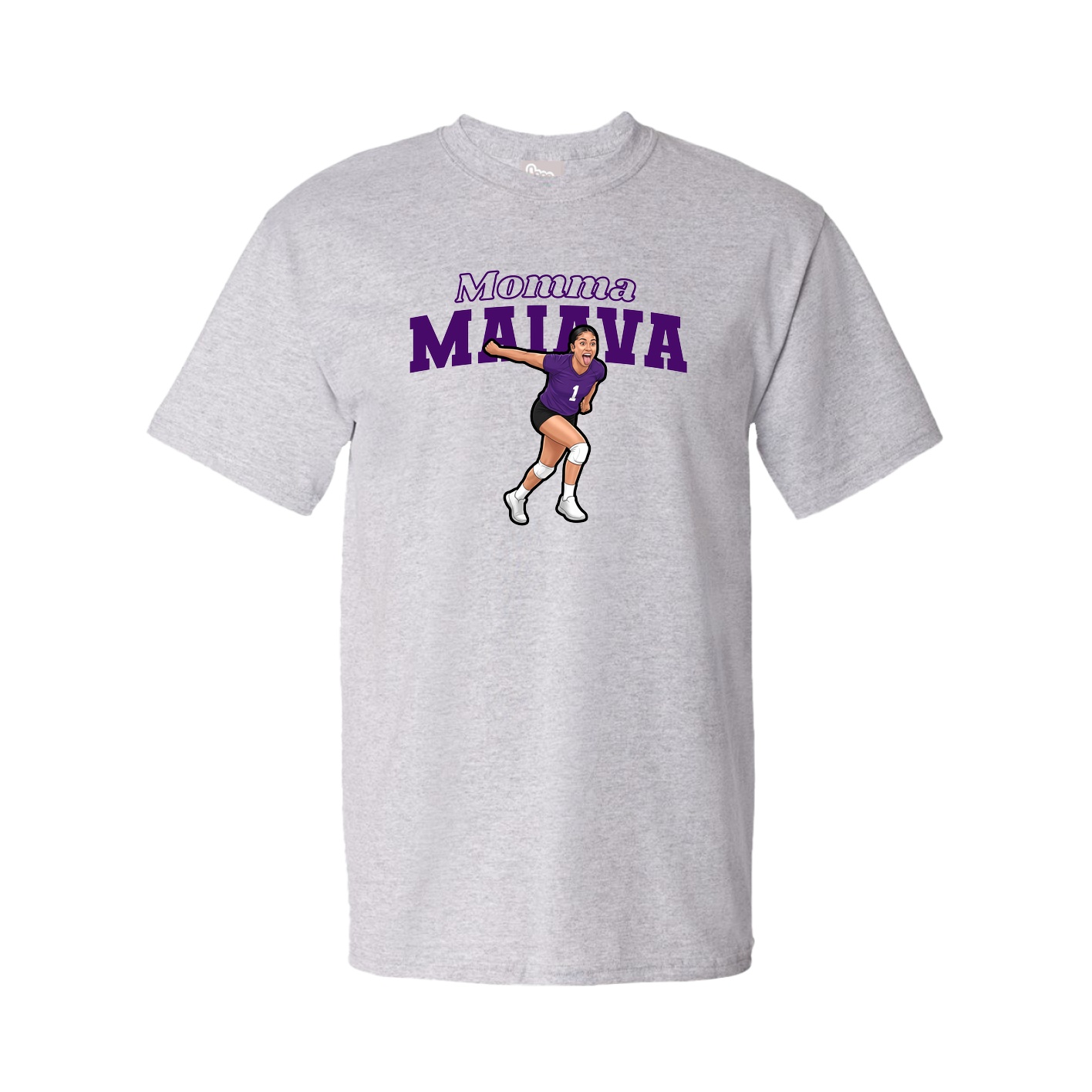 Youth Tee — Mothers Day Block in Grey