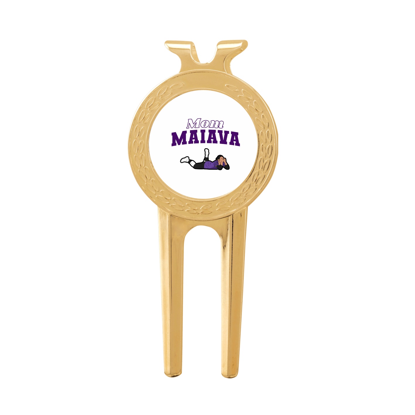 Divot Tool with Ball Marker — Mothers Day Block in Classic