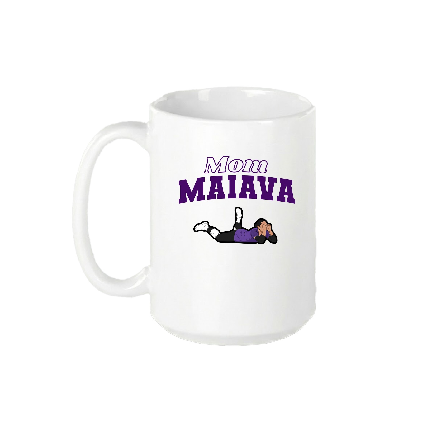 15oz Coffee Mug — Mothers Day Block in White