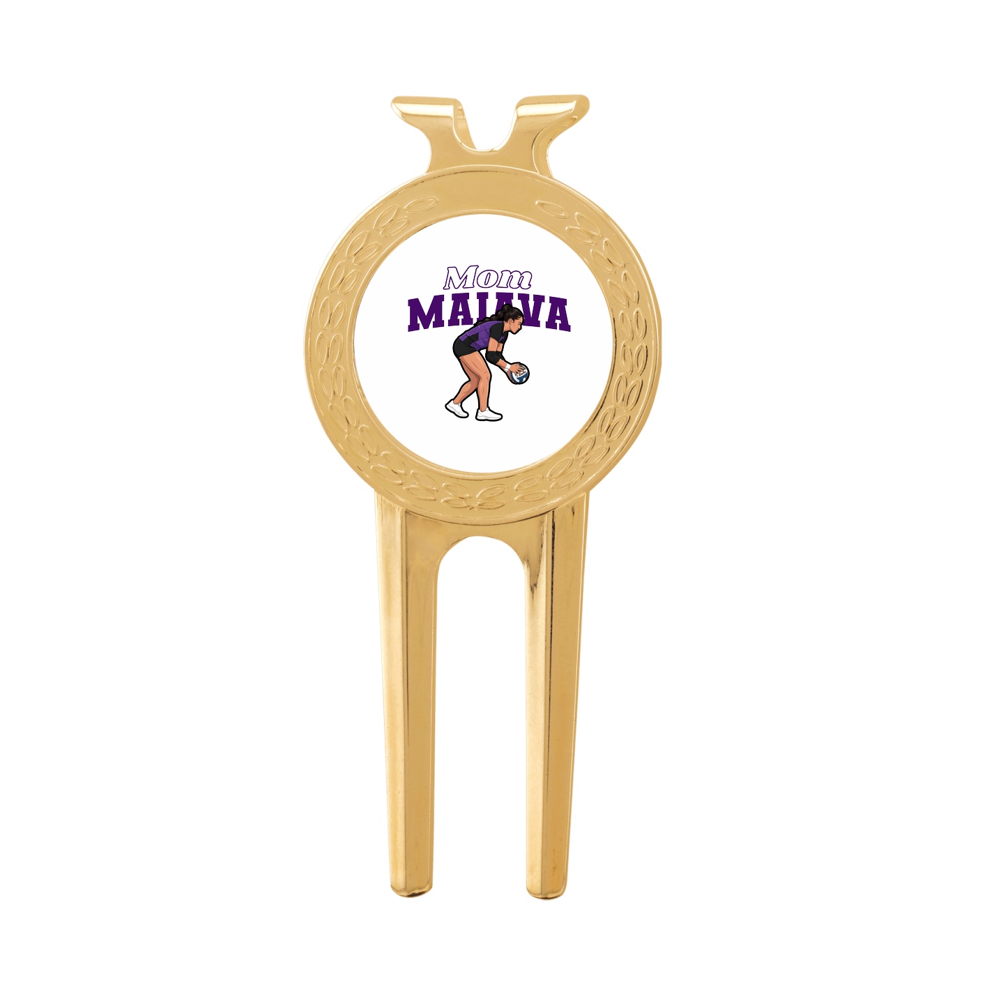 Divot Tool with Ball Marker — Mothers Day Block in Classic