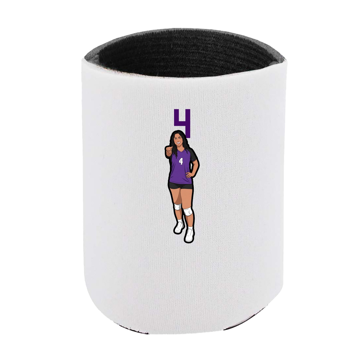Can Holder — Number Top in White