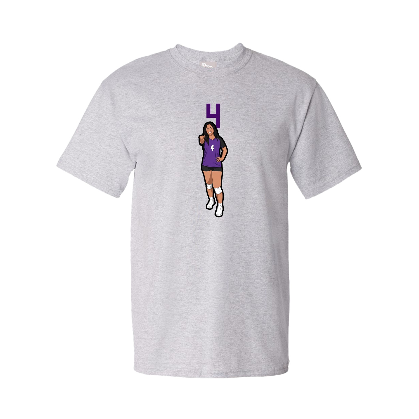 Tee — Number Top in Grey